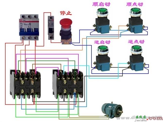电工最常见电路_电动机控制接线电路图  第7张