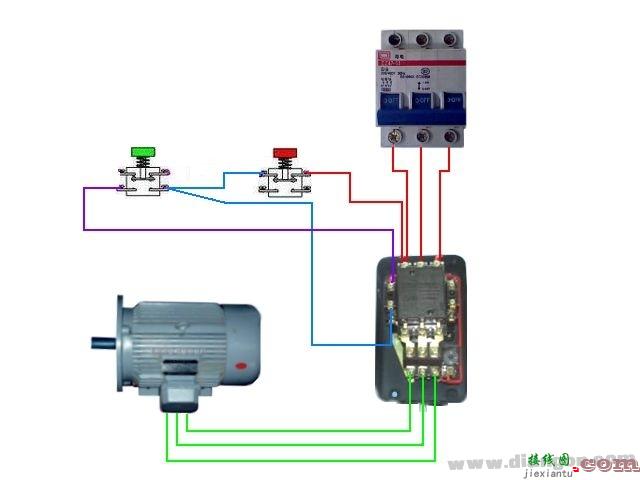 电工最常见电路_电动机控制接线电路图  第10张