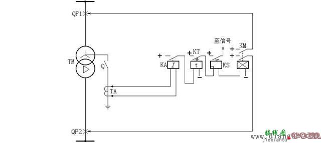 变压器零序电流保护原理接线图  第1张