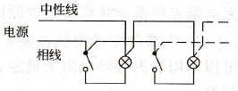 一个单联开关控制两个灯和两个单联开关分别控制两个灯接线图  第2张