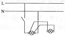 一个单联开关控制两个灯和两个单联开关分别控制两个灯接线图  第1张