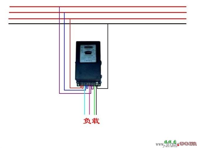 三相电表接线实物图_单相和三相四线电表接线图  第12张