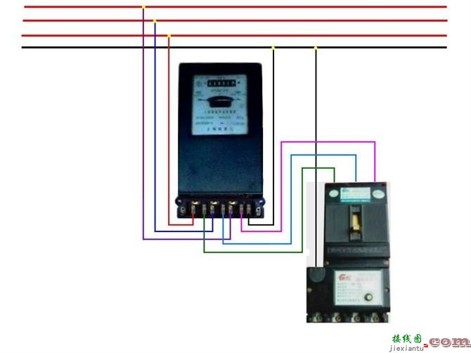 单相电能表接线图_互感器电能表接线图_三相电能表接线图  第1张