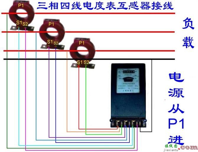 单相电能表接线图_互感器电能表接线图_三相电能表接线图  第6张