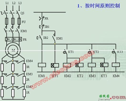 时间原则控制转子电路串电阻起动控制线路(电路)  第1张