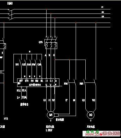 欧姆龙PLC接三相异步电动机电路图  第1张