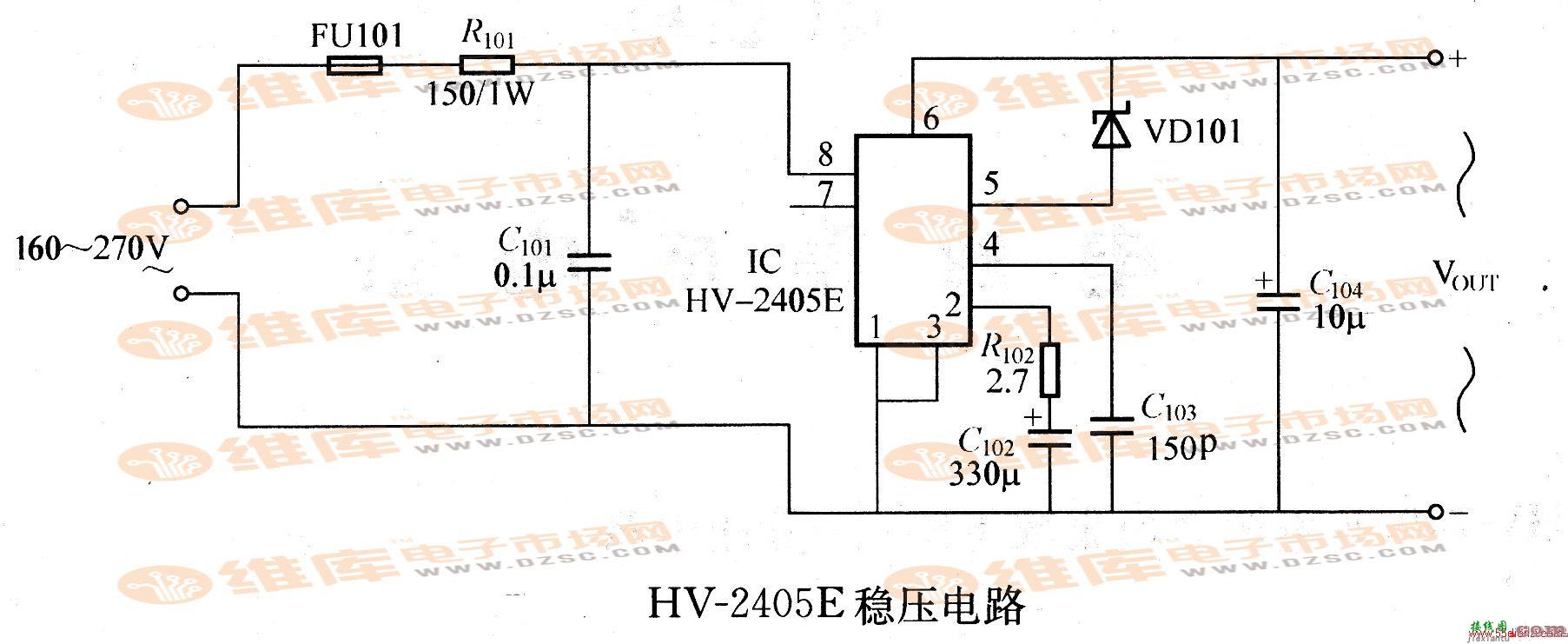 HV-2405E稳压电路  第1张