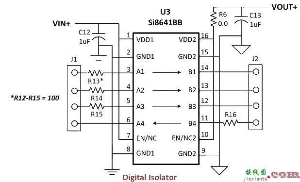 数字隔离器Si8641典型电路及OBC控制器系统  第2张