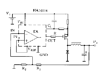 直流变换器输出电压的设定方法正输出电压情况电路图  第1张