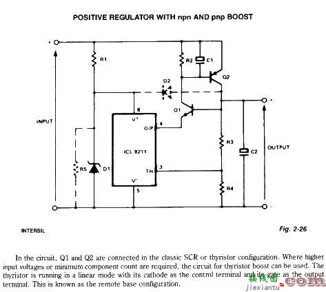 Positive regulator with NPN and PNP boost circuit  第1张