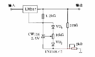 用CW136构成的低温度系数精密电压调整器电路图  第1张