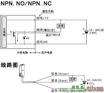 npn和pnp传感器的接线图  第1张