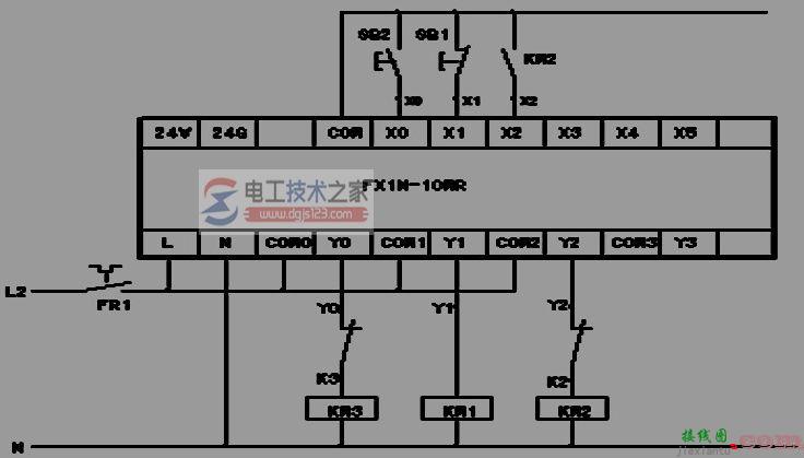 三菱plc如何实现星角与三角程序控制线路  第1张