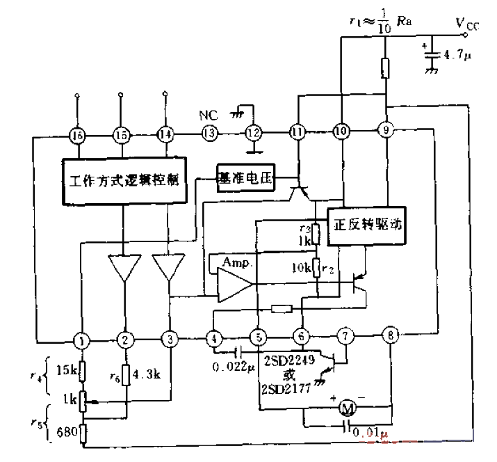 AN6657原理框图和基本应用电路  第1张