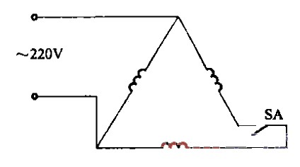 三角形接线的电动机改为单相的接线  第1张