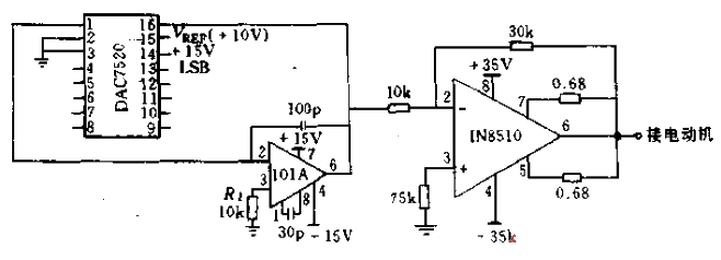 IN8510和DAC7520组成的功率电动机驱动器  第1张