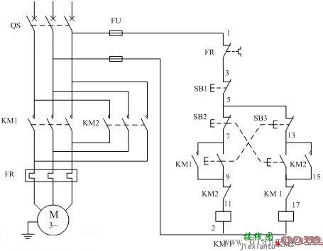 电动机可逆运行控制电路原理及接线图解  第1张