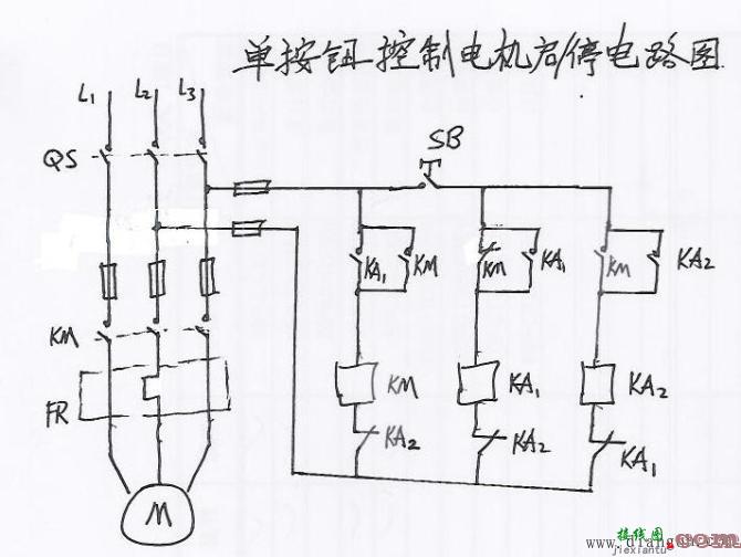 常用电机控制电路图_电动机控制电路精选_常用电机控制电路图集  第7张