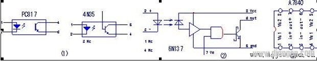 变频器电路中的常见光耦电路类型