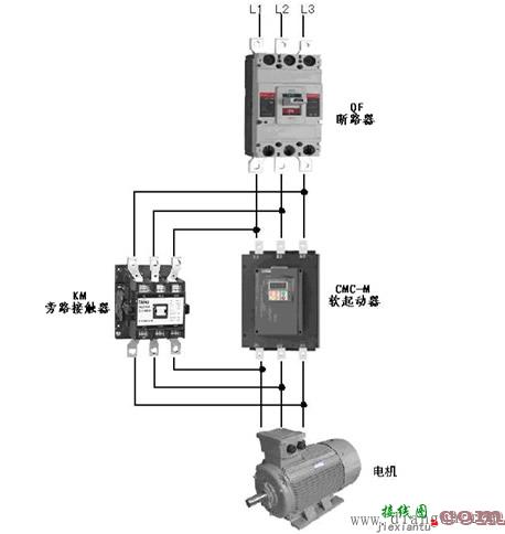 电机软启动器的主接线图和接线方式  第6张