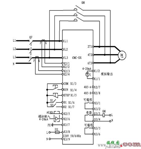 电机软启动器的主接线图和接线方式  第8张