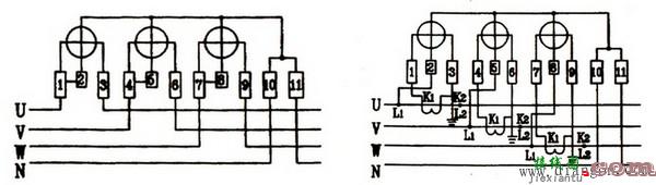 单相电表和三相四线电表接线图  第3张
