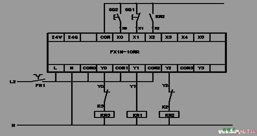 三菱PLC星/三角程序控制线路  第1张