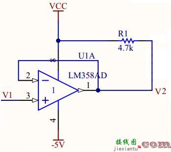 运算放大器应用汇总1(反相、同相比例运算放大电路，电压跟随器，相关运算电路)  第5张