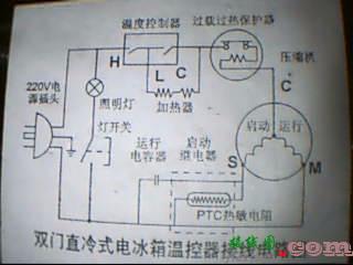 冰箱温控器接线图及原理，冰箱温控器接线图及原理图  第1张