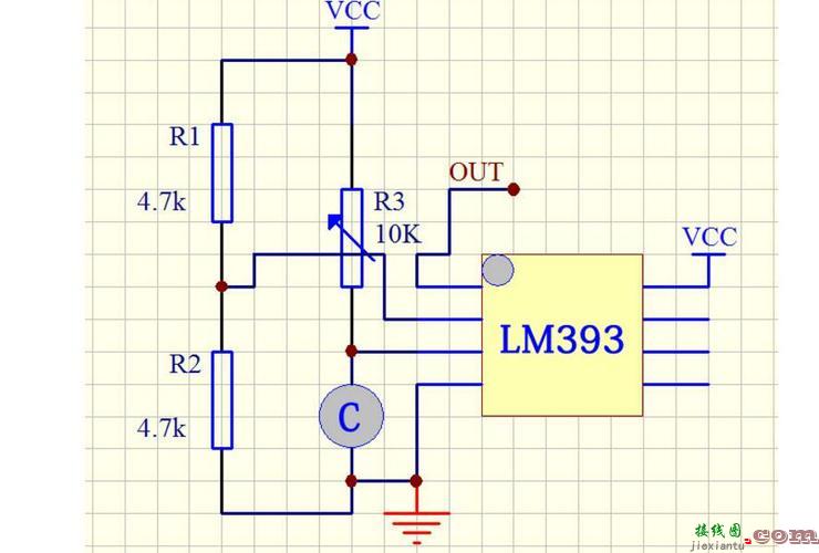 lm393工作原理，lm393比较器典型电路图  第3张