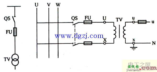 电压互感器接线图讲解_电压互感器接线图及方式  第1张