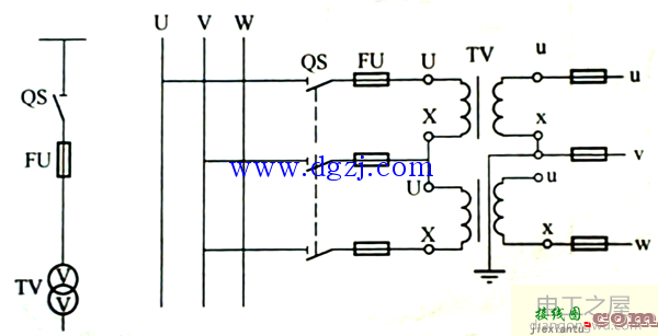 电压互感器接线图讲解_电压互感器接线图及方式  第2张