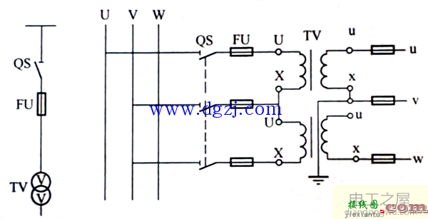 电压互感器接线图讲解_电压互感器接线图及方式  第3张
