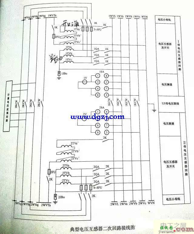 电压互感器接线方法_电压互感器二次回路接线图  第6张