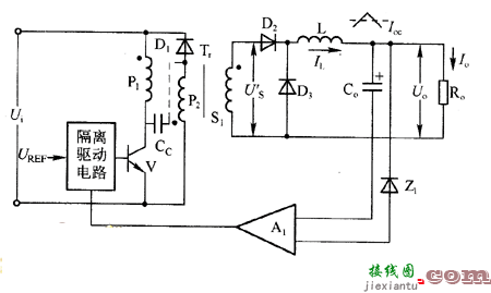 单端正激式转换器的闭环控制电路图  第1张
