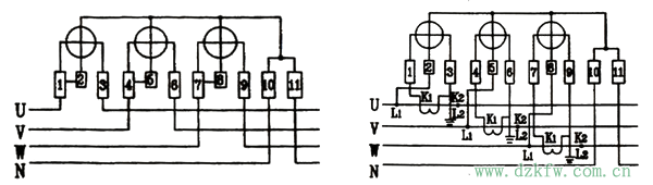 详解单相电表和三相四线电表接线图  第3张