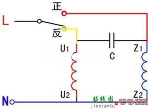 单相异步电动机的工作原理和接线图  第1张