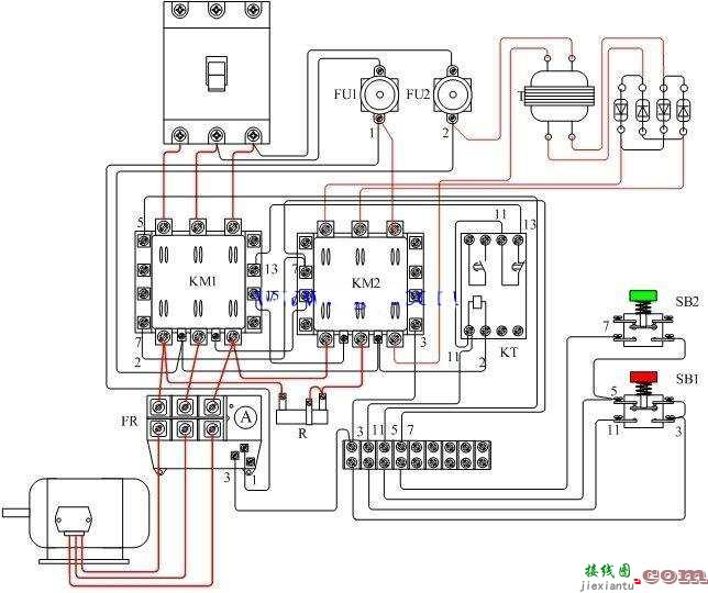 电动机能耗制动控制电路原理图  第1张