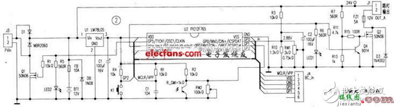 太阳能控制器的工作原理 - 太阳能控制器电路图大全（LM393/电源/PIC12F675单片机控制器）  第4张