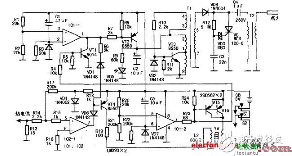 热水器脉冲电路图（五） - 热水器脉冲电路图（五款热水器脉冲电路设计原理图详解）  第2张