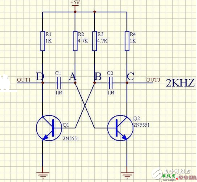 最简单三级管振荡电路图（四） - 最简单三级管振荡电路图大全（六款最简单三级管振荡电路设计原理图详解）  第3张