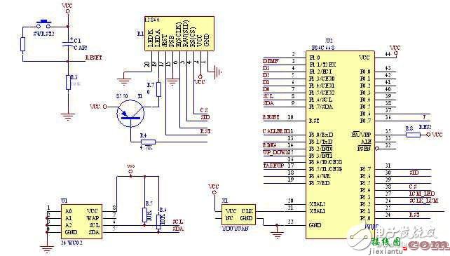 单片机及显示电路 - 基于μC/OS-II嵌入式的固话来电防火墙电路模块设计  第1张