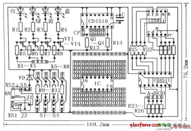 印刷电路板 - 数字集成电路实验板的制作  第1张