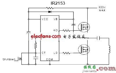 MOSFET管IR2153应用电路图  第1张