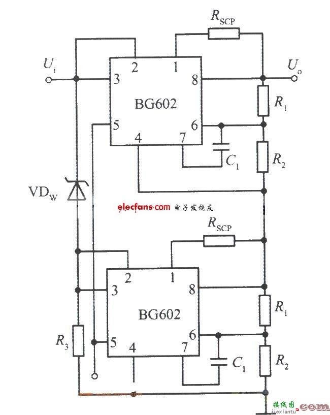 BG602集成稳压电源电路  第1张