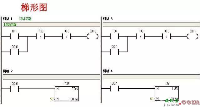 常用PLC编程接线图和梯形图程序  第8张