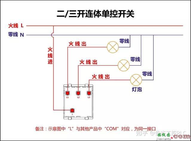电气工程必备开关接线图：单控、双控、三控、四控  第12张