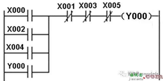 详解8个PLC基本控制线路与梯形图  第7张