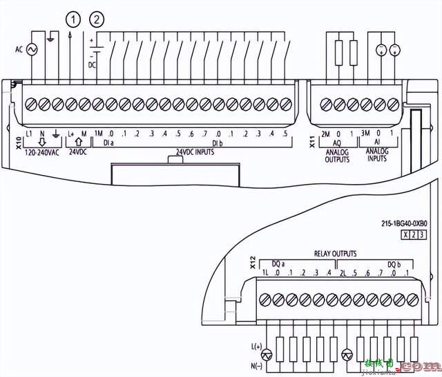 西门子S7-1200系列PLC全套接线图  第11张