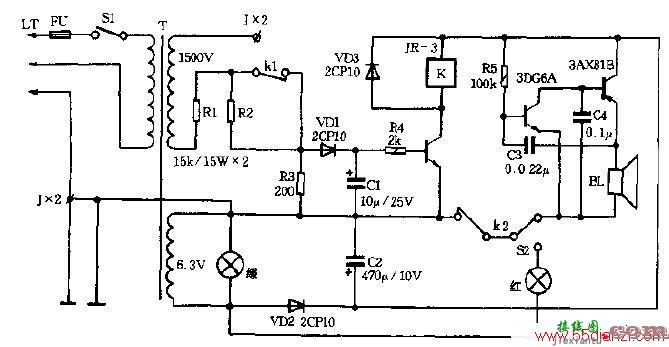 BD-811型电子捕鼠器电路图  第1张